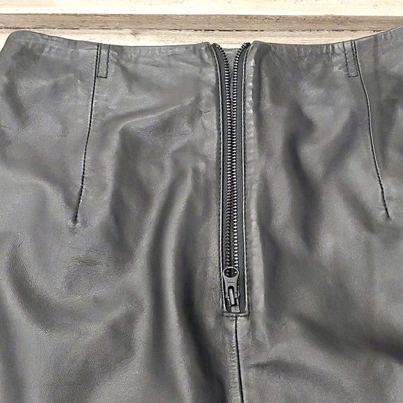 French Connection Leather Skirt - Picture 4 of 5